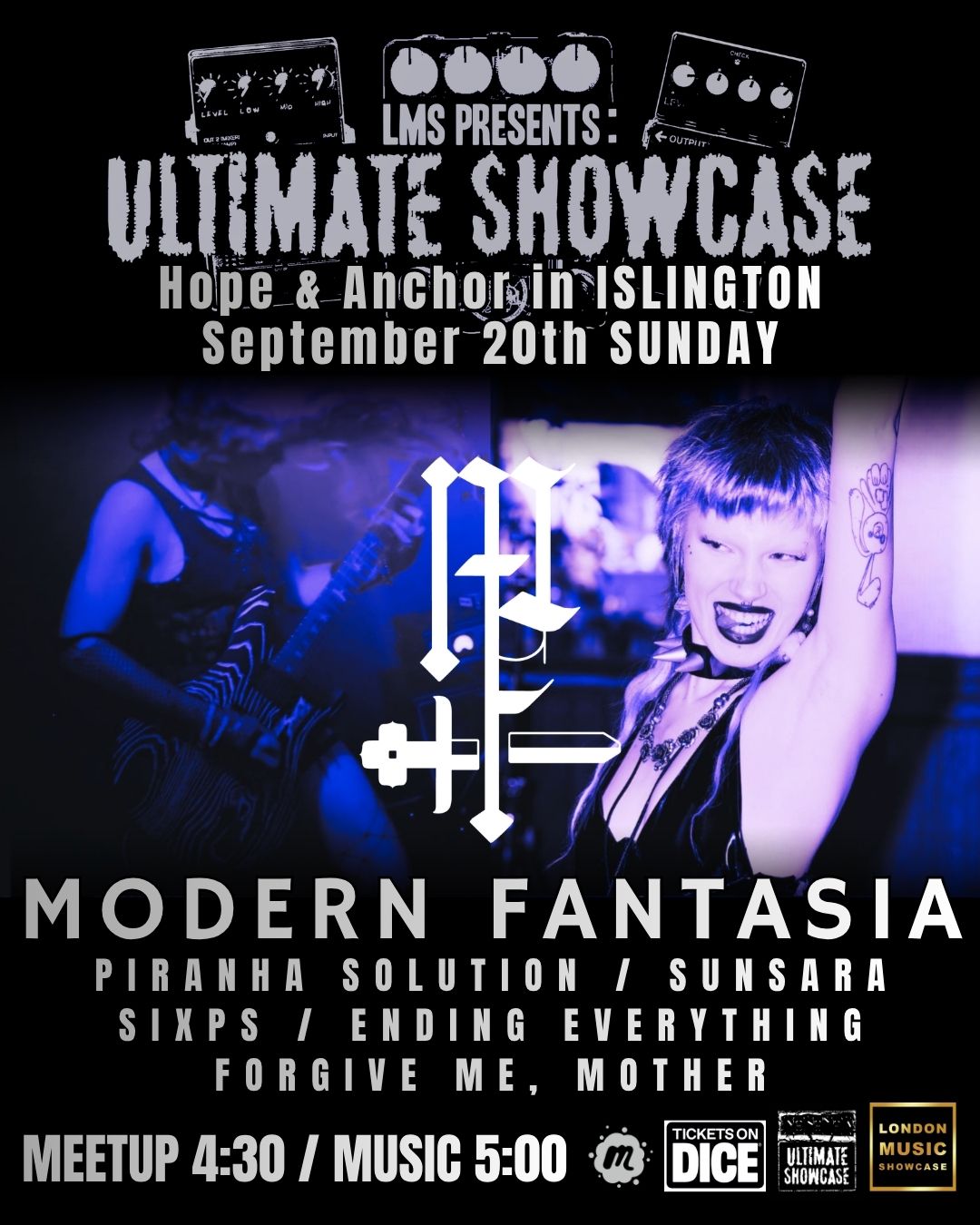 LMS Ultimate Showcase — Hope & Anchor Islington Show Poster